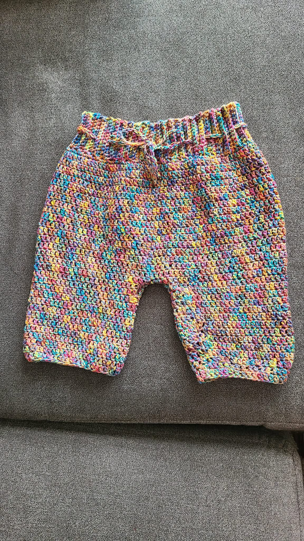 Crocheted Toddler Pants 6–12 Months – Colorful Unisex  Handmade in North Dakota